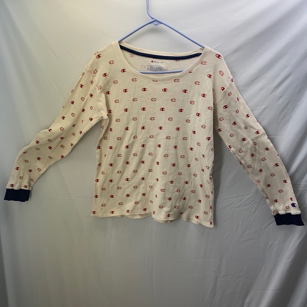 champion womens long sleeve shirt size lg